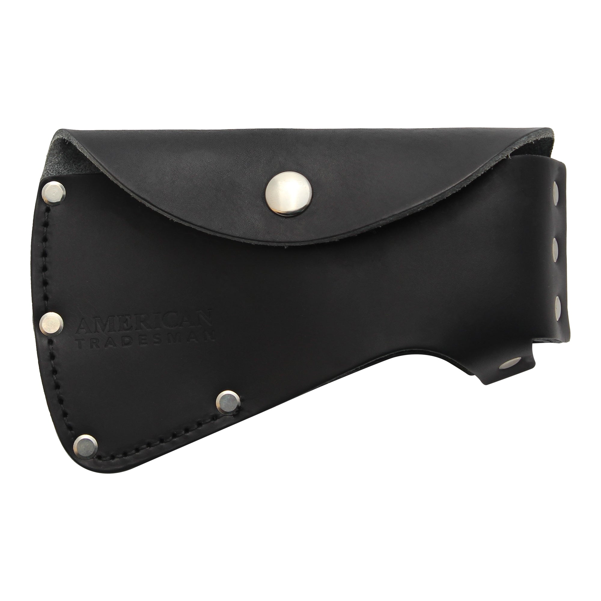 AMERICAN TRADESMAN 330BK- BLACK LEATHER CAMP AXE/HATCHET SHEATH