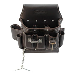 TradeSmith TS5205 - Top Grain Leather Electrician's Tool Pouch