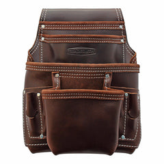 TRADESMITH TS5243- 10 POCKET TOP GRAIN LEATHER TOOL POUCH
