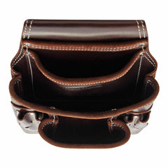TRADESMITH TS5243- 10 POCKET TOP GRAIN LEATHER TOOL POUCH