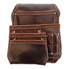 TRADESMITH TS5229- 7 POCKET TOP GRAIN LEATHER TOOL POUCH