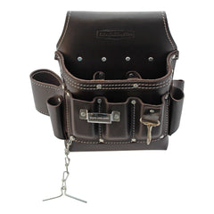 TradeSmith TS5205 - Top Grain Leather Electrician's Tool Pouch