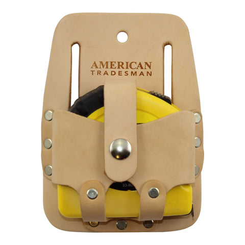 American Tradesman 850 - 16'-30' Leather Tape Measure Holder Tool Pouch